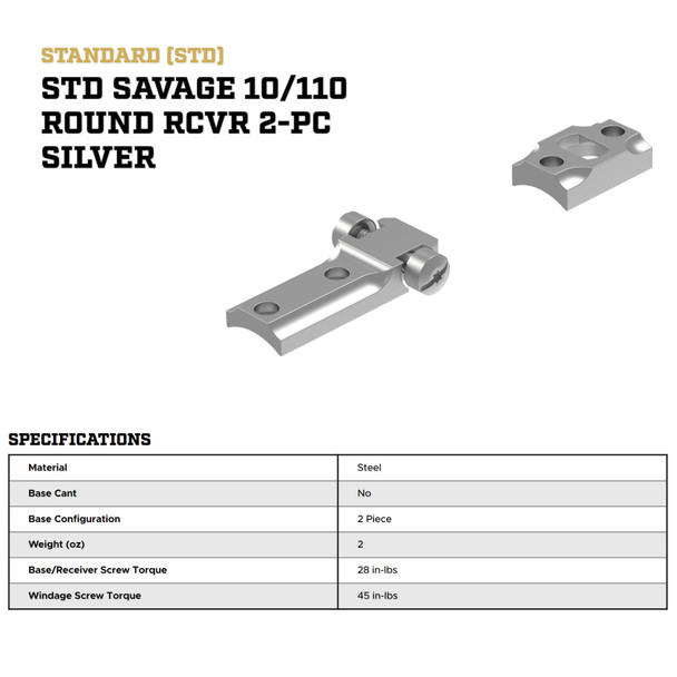 product variation LEUPOLD STD Two-Piece Mount For Savage 10/110 (55743) image