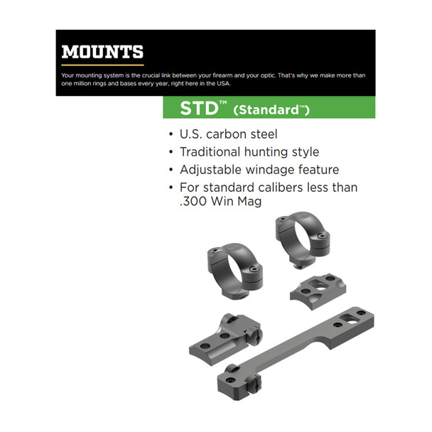 product variation LEUPOLD STD Two-Piece Mount For Winchester 70 WSSM (57310) image