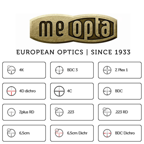 MEOPTA Optika6 3-18x50 30mm SFP Z-Plex Riflescope (653630)