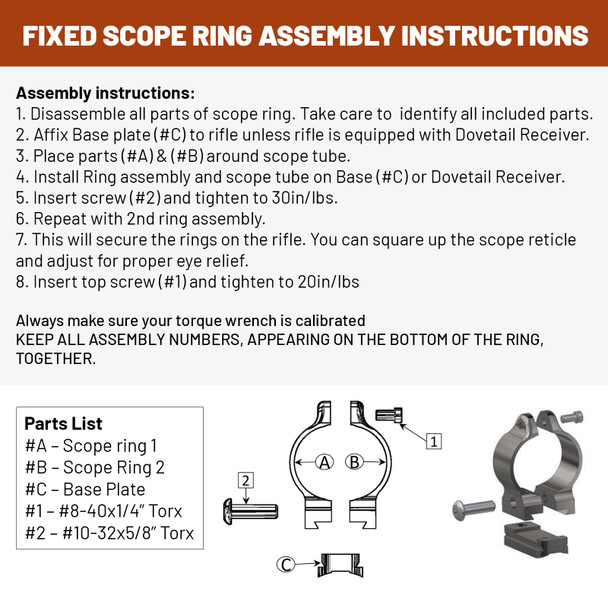 product variation TALLEY Low 1in Rimfire Rings for CZ 452 European (22CZRL) image