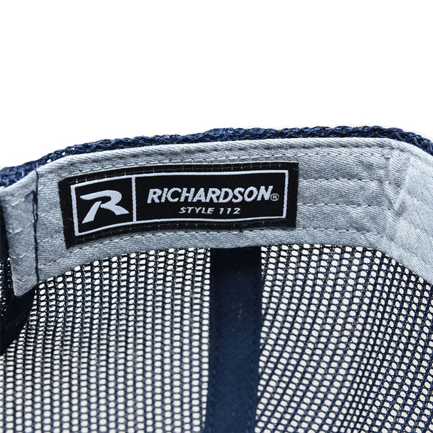 product variation WEBY Richardson 112 Heather Grey/Navy OSFA Trucker Hat with Gritr Sports and Outdoors Logo (HAT-112-HG/NVY-GRITRSPORTS) image