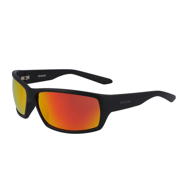 DRAGON Ventura XL Ion Matte Black/Orange Ion Sunglasses (427876812004)