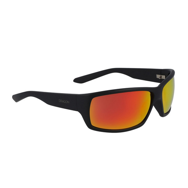 DRAGON Ventura XL Ion Matte Black/Orange Ion Sunglasses (427876812004)