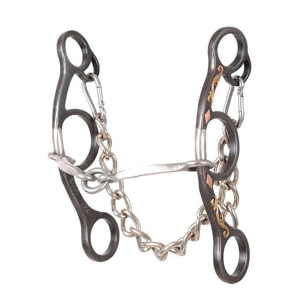 CLASSIC EQUINE Sherry Cervi Short Shank O-Ring Square Snaffle Bit (BBIT3SSG33SS)