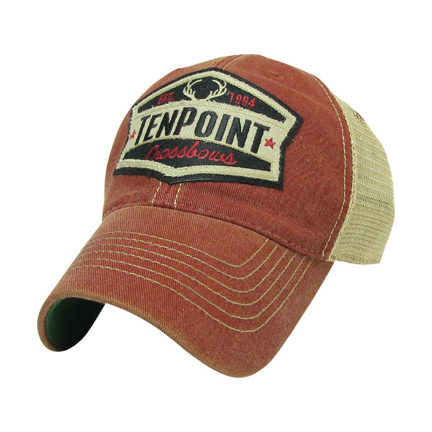 TENPOINT Patch Mesh Red/Tan Hat (HCA-62516-RT)