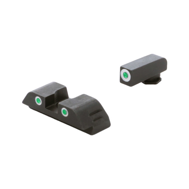 product variation AMERIGLO Classic 3 Dot Green Tritium Night Sight Set For Glock Gen5 17,19,19X,26,45 (GL-5113) image