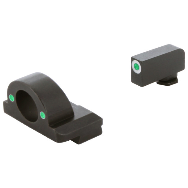 AMERIGLO Ghost Ring Green Tritium Night Sight Set For Glock Gen5 17,19,19X,26,45 (GL-5125)