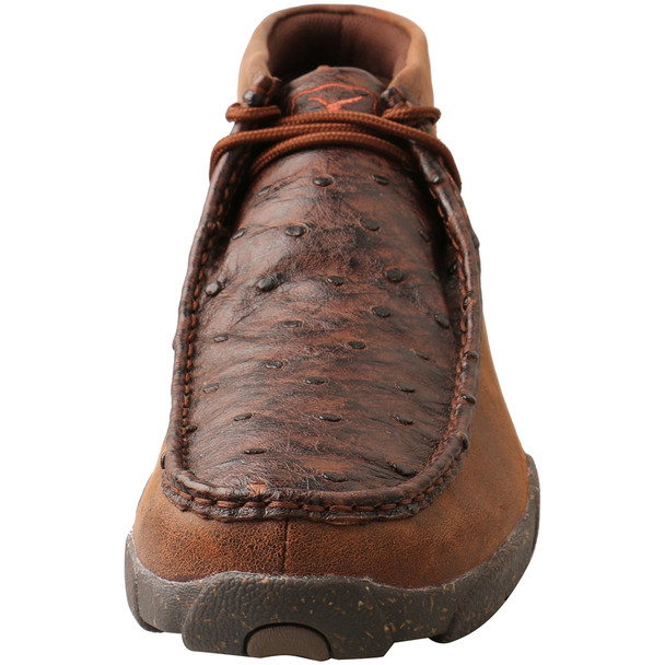 TWISTED X Men's Chukka Brown & Brown Ostrich Driving Moc (MDM0087)