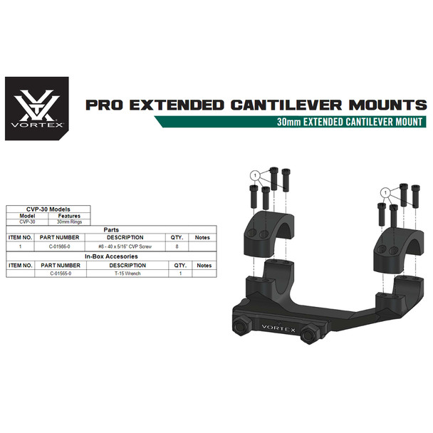 product variation VORTEX Viper Extended Cantilever 30 mm (CVP-30) image