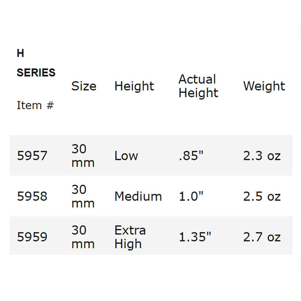product variation STEINER H-Series 30mm Medium 1in Rings (5958) image