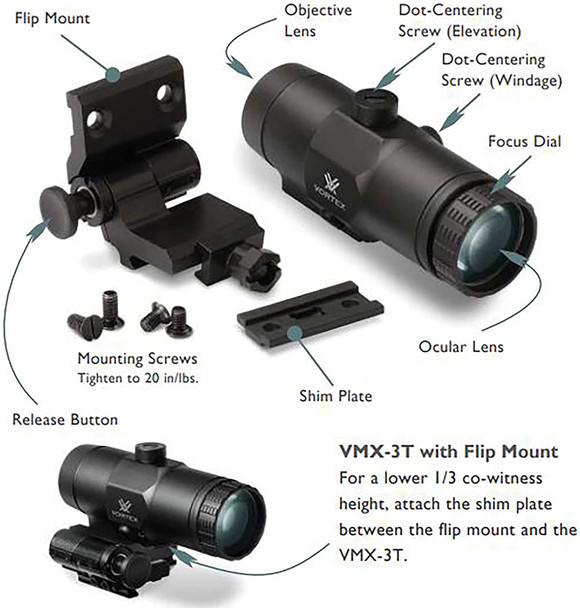 product variation VORTEX VMX-3T Magnifier (VMX-3T) image