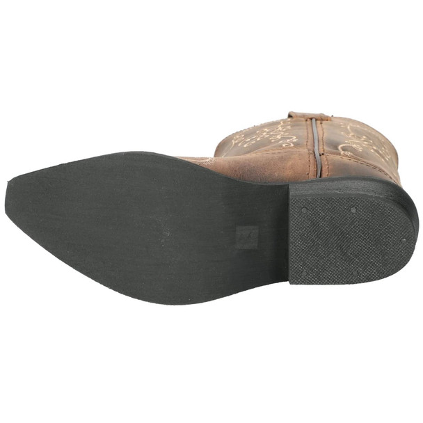 product variation SMOKY MOUNTAIN BOOTS Girls Jolene Brown Waxed Distress Western Boot (3754) image