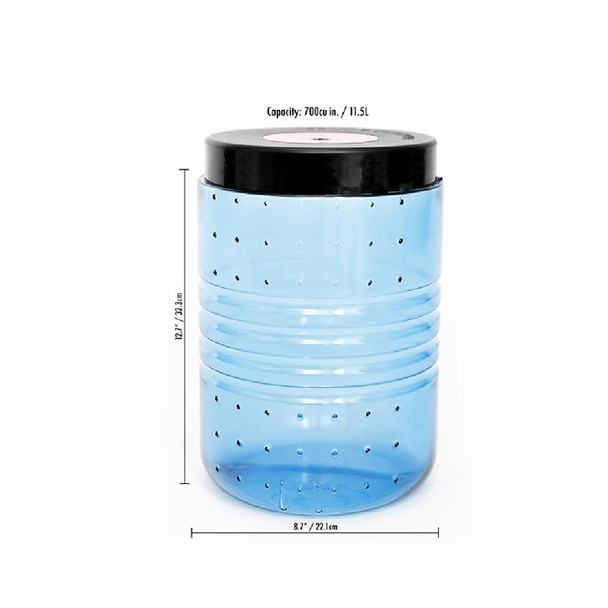 BEARVAULT Bear Resistant Large Transparent Blue Food Canister (BV500)