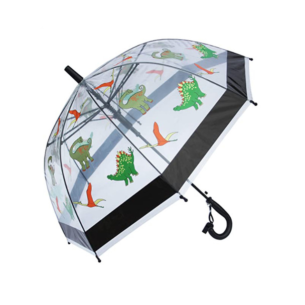 product variation FOXFIRE Black Dinosaurs Kids Clear Dome Umbrella (622-65) image