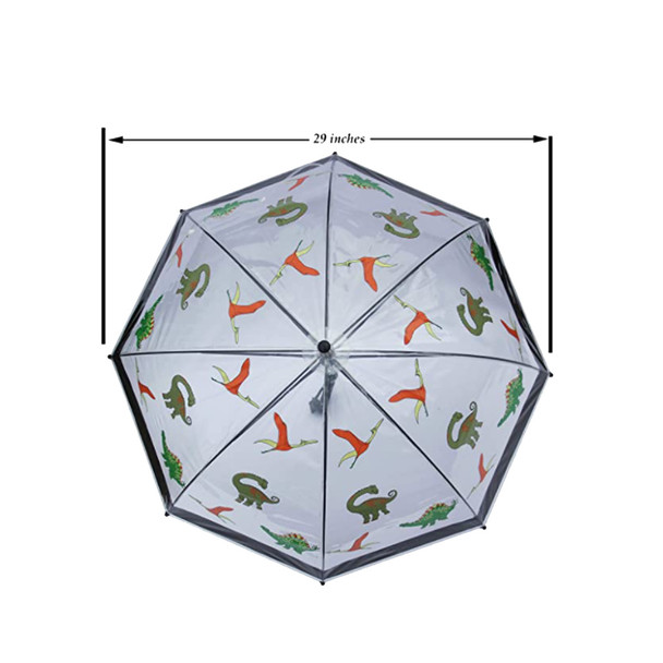 product variation FOXFIRE Black Dinosaurs Kids Clear Dome Umbrella (622-65) image