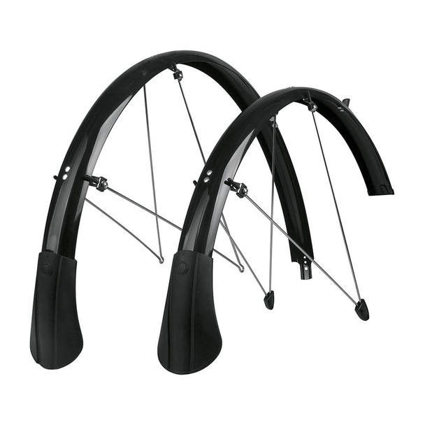 SKS P45 Chromoplastic Black Longboard Fender Set (11199)