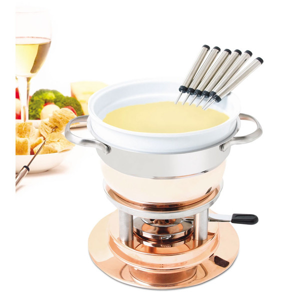 product variation SWISSMAR Lausanne 11 Pc Copper Fondue Set (F66415) image