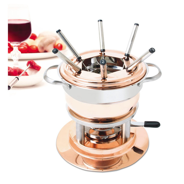 product variation SWISSMAR Lausanne 11 Pc Copper Fondue Set (F66415) image