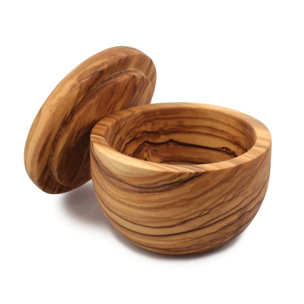 product variation SWISSMAR Napoli Olive Wood Salt Keeper with Removable Lid (OLBX03) image