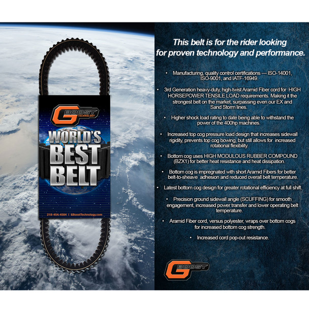 product variation GBOOST Worlds Best Duty Belt For CanAm X3/Defender (WBB383) image