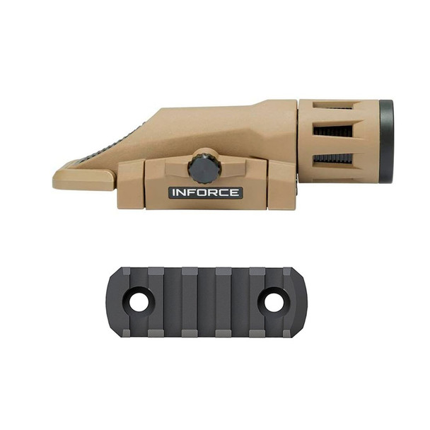 product variation INFORCE WML White Gen2 400 Lumens Flat Light With Magpul M-Lok 2.5in Rail (W-06-1+MAG590) image