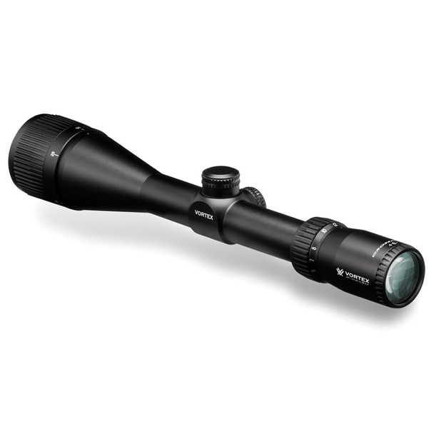 VORTEX Crossfire II 6-24x50mm Dead-Hold-BDC Reticle 30mm Riflescope with Lo Pro Bubblevel, Black Logo Cap and Microfiber Cleaning Cloth