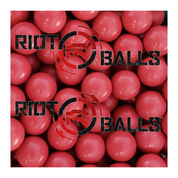 RIOT BALLS 100 Count X 0.68 Cal 3.6 Grams Glass Breaking Balls Self Defense Less Lethal Red Paintballs (600179007062)