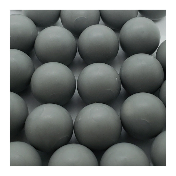 RIOT BALLS 50 Count X 0.68 Cal 10 Grams Metal Ball With PVC Coating Self Defense Less Lethal Gray Paintballs (600179007741)