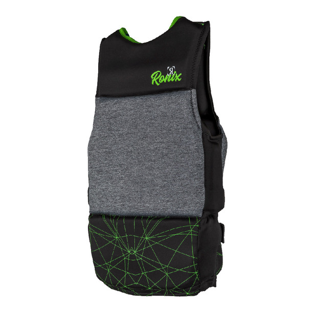 product variation RONIX Drivers Ed Capella 3.0 CGA 75-125lbs Black / Lime Life Vest (214170) image