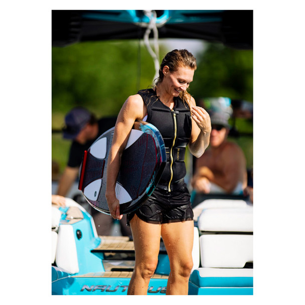 product variation RONIX Womens Rise Athletic Cut CE App. Black / Gold Impact Vest (214142) image