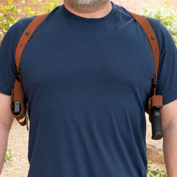 product variation GALCO Classic Lite 2.0 Right Hand Natural Tan Shoulder System For Glock 17/19/22/23 (CL2-224) image