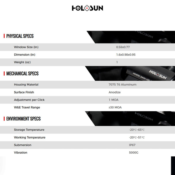 product variation HOLOSUN HE507K-GR X2 Green Dot Reflex Sight (HE507K-GR-X2) image