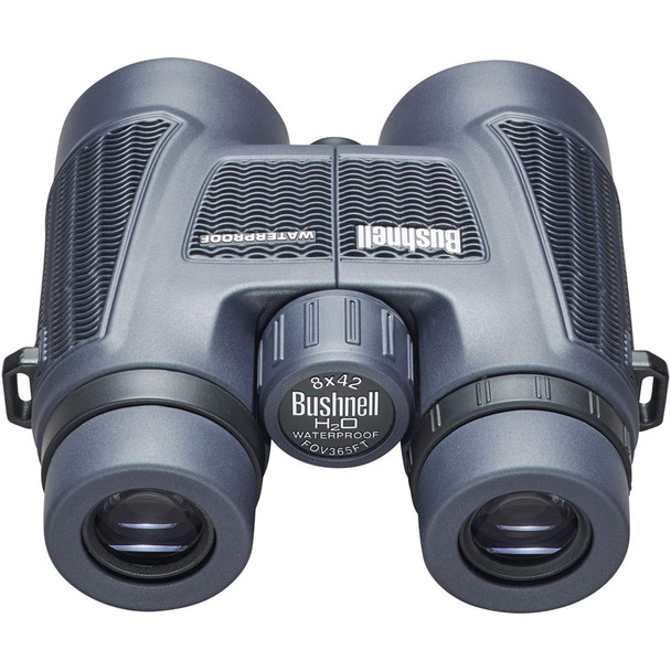 BUSHNELL H2O 8x42 Roof Prism Black Binocular With Universal Bino Harness (158042-BASFHARN)