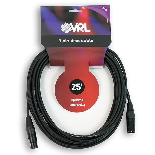 product variation ELITE CORE VRL 3-Pin DMX 25 ft Pro-Lighting Shielded Cables (VRLDMX3P25) image