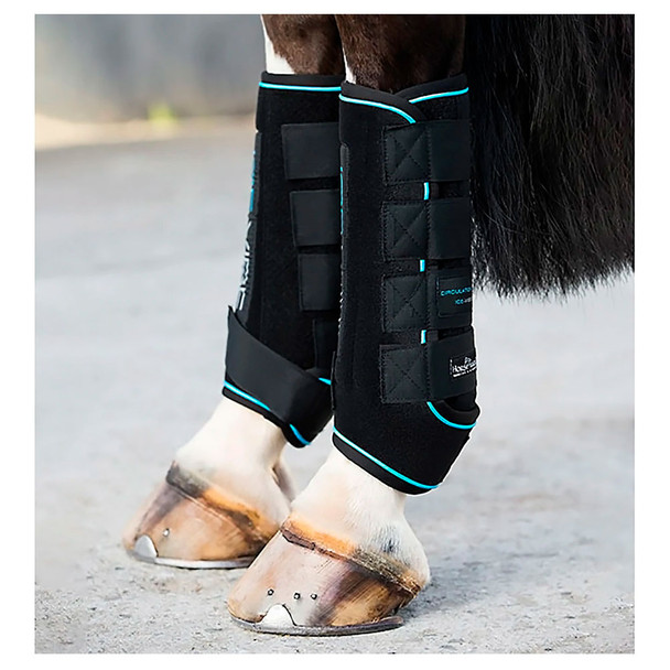 HORSEWARE IRELAND Ice-Vibe by HW Boot LED, Color: Black/Aqua (DBHK8V-KDA0-XF)