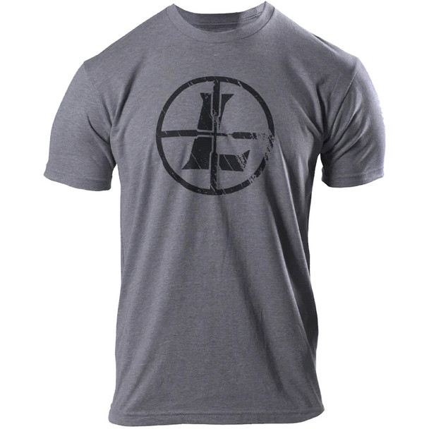 LEUPOLD Distressed Reticle Graphite Heather Tee