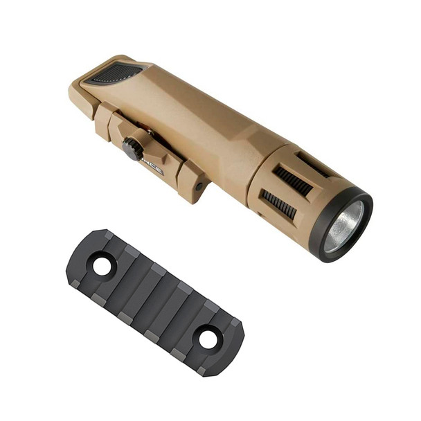product variation INFORCE WMLx White/IR Gen2 Flat Dark Earth Light with MAGPUL M-LOK 2.5in 5 Slot Aluminum Rail (WX-06-2+mag590) image