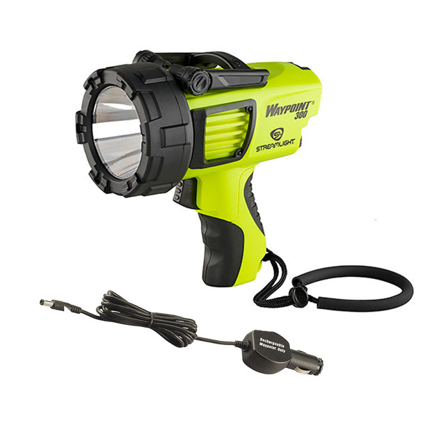 product variation STREAMLIGHT Waypoint Rechargeable 120V AC Yellow Pistol-Grip Spotlight With Rechargeable/Super Siege 12V DC Cord (44910-44923-BUNDLE) image