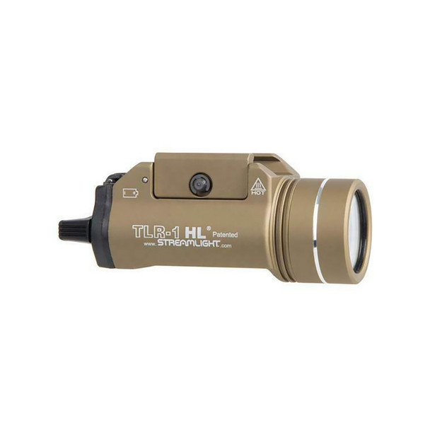 product variation STREAMLIGHT TLR-1-HL Rail Mounted 1000 Lumens FDE Tactical Weapon Light (69266) with 12 STREAMLIGHT Lithium Batteries (85177) image