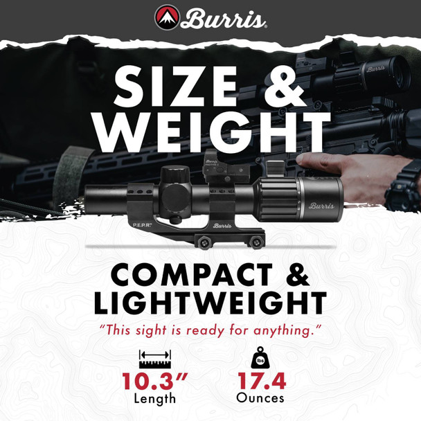 product variation BURRIS RT-6 1-6x24mm 30mm Tube Ballistic AR Reticle Riflescope with FastFire 3 & P.E.P.R. Mount (200475) image