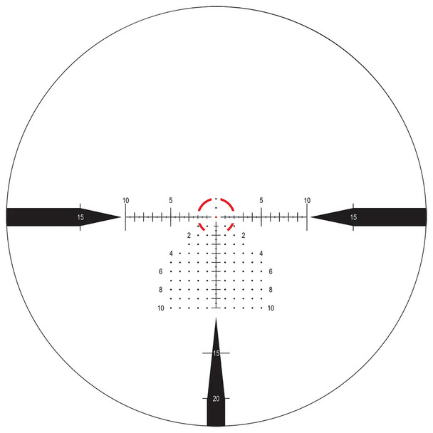 NIGHTFORCE NX8 2.5-20x50mm F1 ZeroStop .1 MRAD DigIllum PTL TReMoR3 Dark Earth Riflescope (C664)