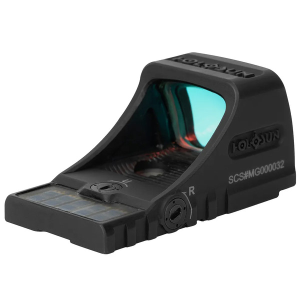 HOLOSUN SCS-MOS Multi-Reticle 32MOA Green Circle & 2MOA Dot MOS Pistol Cut Solar-Charging Reflex Sight (SCS-M-GR)