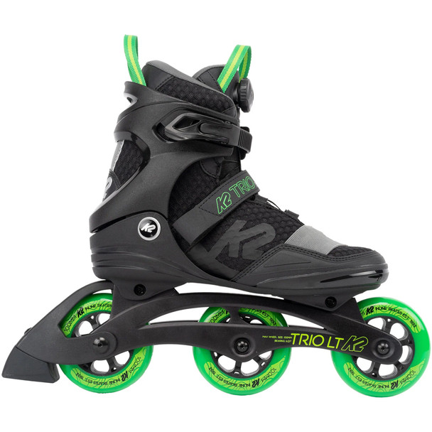 product variation K2 SKATE Men's Trio LT 100 BOA Black/Green Skate (I220202301) image