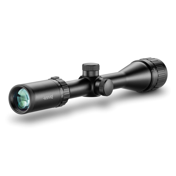 product variation HAWKE Vantage 4-12x40 AO Mil-Dot Riflescope with Match Mount 1in Medium Weaver Scope Rings (14141+22113) image