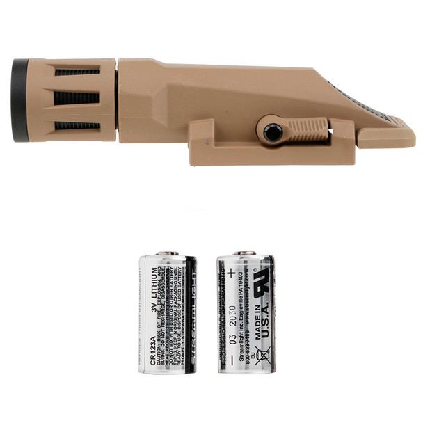 product variation INFORCE WMLx White/IR Gen2 Flat Dark Earth Light with Streamlight Scorpion Lithium 3-Volt CR123 Battery (WX-06-2+85175) image