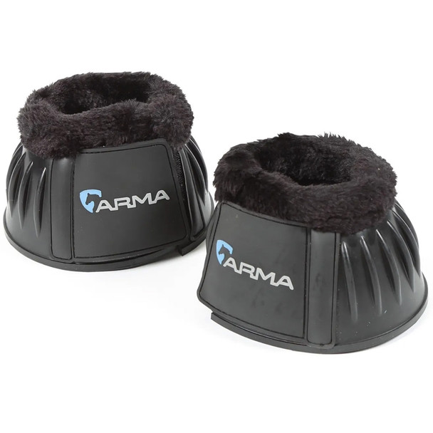 product variation SHIRES ARMA Over Reach Fleece Extra Full Black Bell Boots (134FBLKXFULL) image