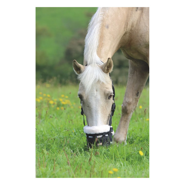 product variation SHIRES Deluxe Comfort Full Black Grazing Muzzle (495NFBLKFULL) image