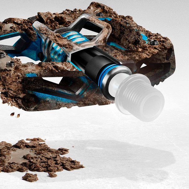 product variation CRANKBROTHERS Mallet E Long Spindle Black & Silver/Black Spring Pedal (K1816247) image