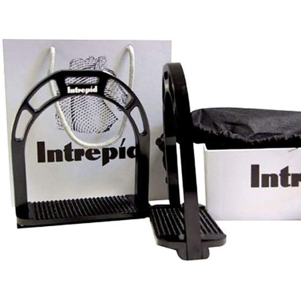 INTREPID INTERNATIONAL Fast Forward Black Aluminum Stirrups (246024)