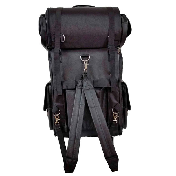 product variation VANCE LEATHERS USA Large Textile 2-Piece Travel Bag/Back Pack (VS1349B) image